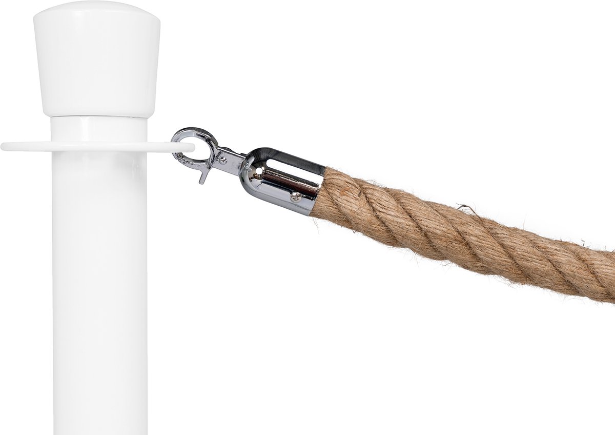   | Afzetkoord Gedraaid | Chroom - Scheepstouw